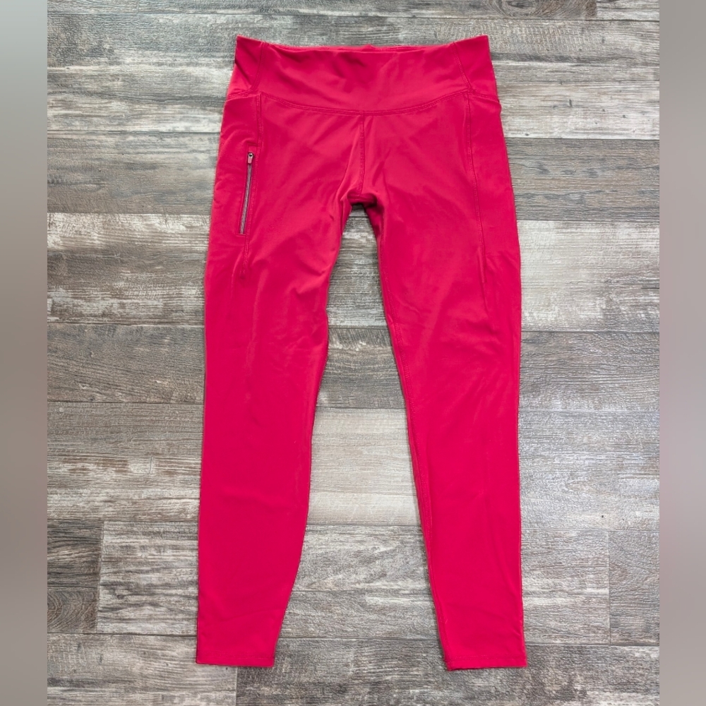 All In Motion Red Womens High-Waisted Leggings